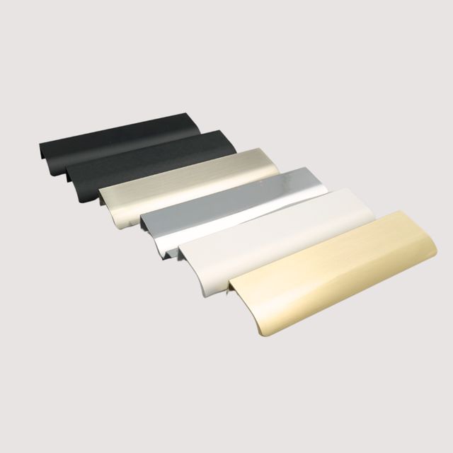 H-60304 Hidden Handle - Satin Nickel, Aluminum, Brushed Black, Rose gold, Chrome, Black Nickel Finish