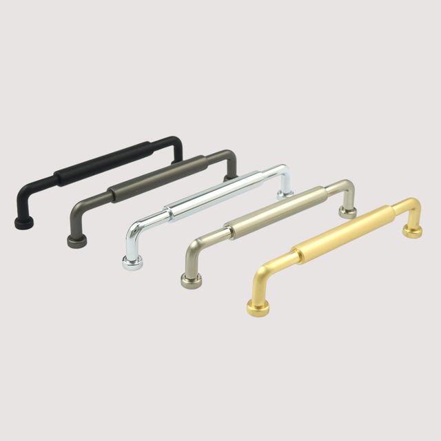H-65458 Series Handle/Pull - Black, Brushed Nickel, Chrome, Rose Gold, Pearl Grey