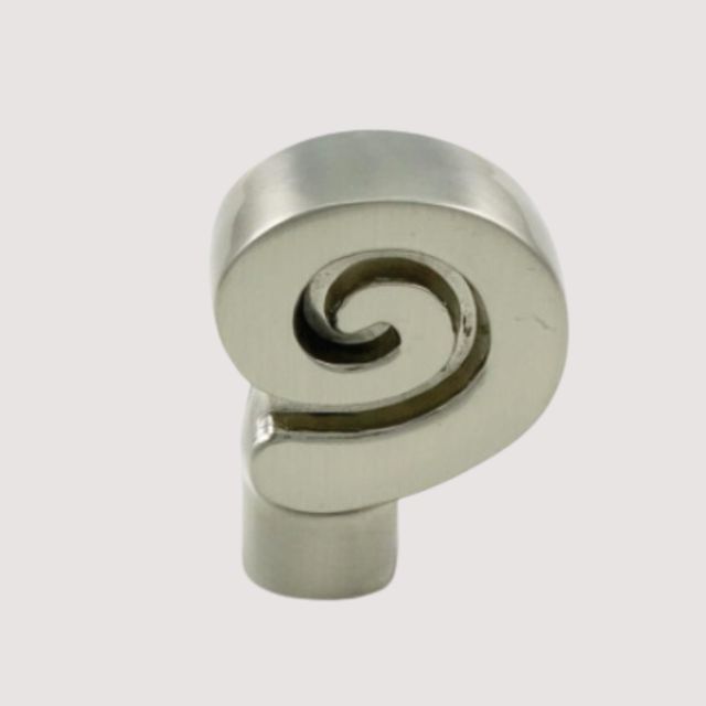 K-091BSS Swirl Pattern Knob - Satin Nickel Finish