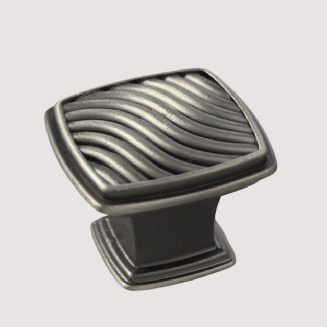 K-358 Sophisticated Knob - Antique Silver, Oil Brushed Finish