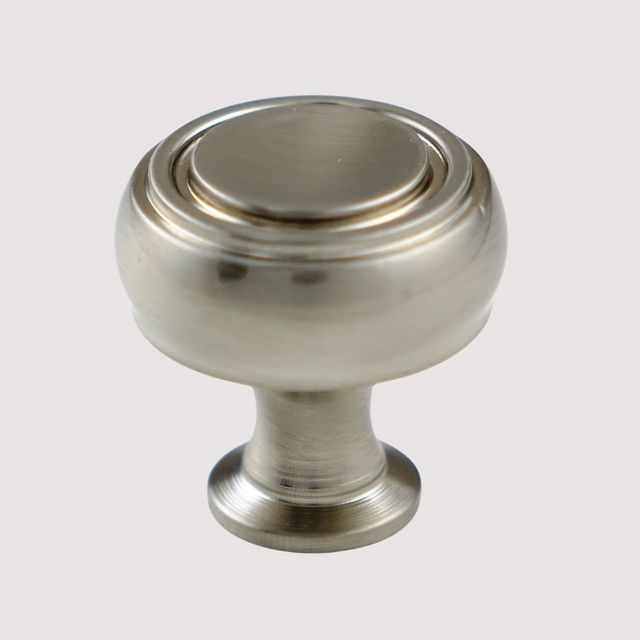 K-62343 Knob - Honey Brown, Satin Nickel Finish